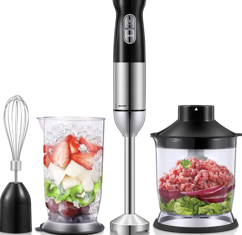 Set Blender de Mana 4 in 1 functie turbo 9 viteze putere 1500W SN 8004S